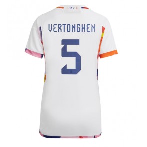 Belgien Jan Vertonghen #5 Udebanetrøje Dame VM 2022 Kort ærmer